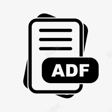 adf文件扩展名文件格式文件类型集合图标包图标