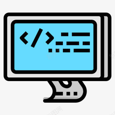 编码网页开发75线颜色图标图标