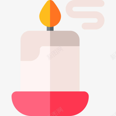 蜡烛健康13扁平图标图标