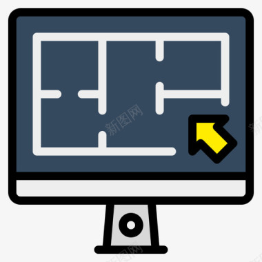 平面布置图建筑70线颜色图标图标
