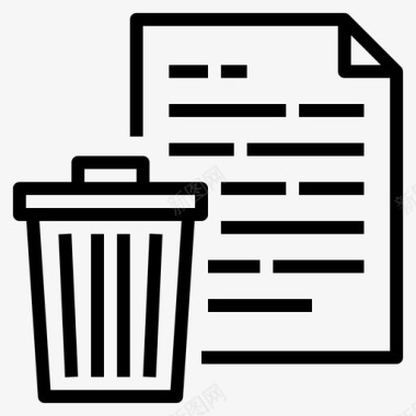 垃圾箱删除文件图标图标