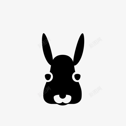 兔子可爱毛茸茸的图标svg_新图网 https://ixintu.com 兔子 农场 动物 可爱 小兔 毛茸茸