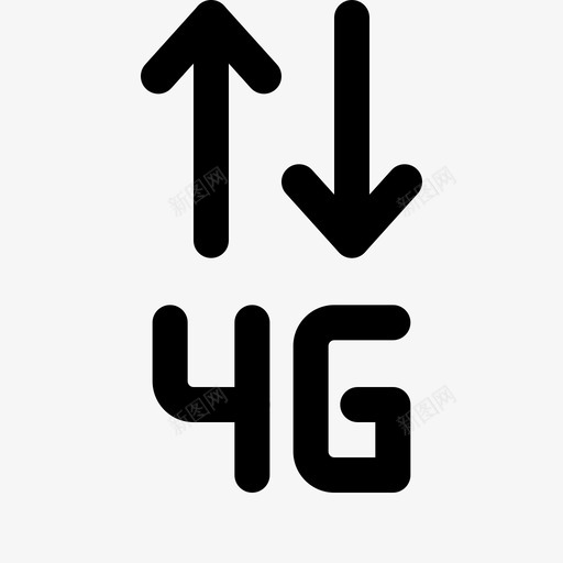 4g电话和手机2线性颜色图标svg_新图网 https://ixintu.com 4g 手机 电话 线性 颜色