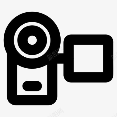 便携式摄像机设备电子图标图标