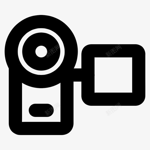 便携式摄像机设备电子图标svg_新图网 https://ixintu.com 便携式摄像机 电子 电子配件 视频 设备