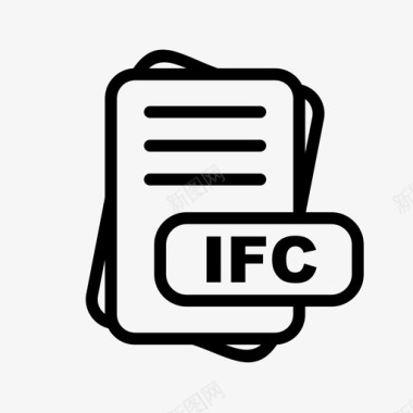 ifc文件扩展名文件格式文件类型集合图标包图标