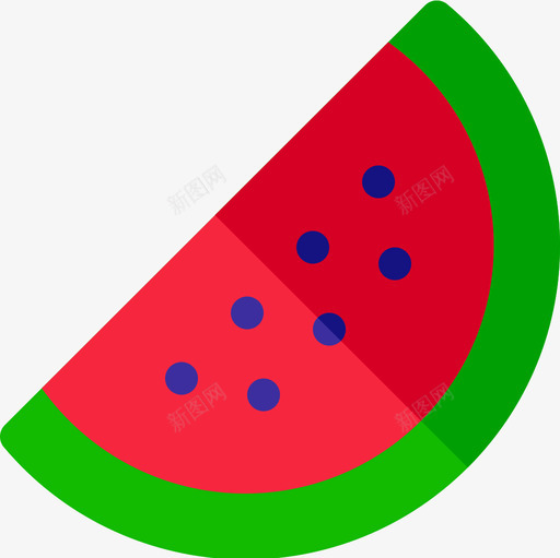 西瓜烤肉36扁平图标svg_新图网 https://ixintu.com 扁平 烤肉 西瓜