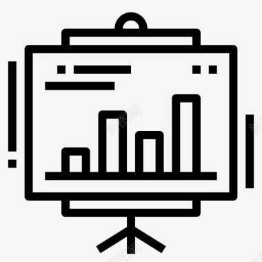 演示企业管理54直线图标图标