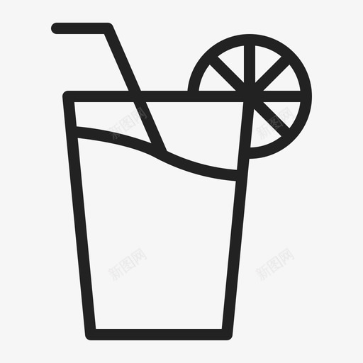 果汁饮料新鲜图标svg_新图网 https://ixintu.com 新鲜 果汁 玻璃 食品饮料 饮料