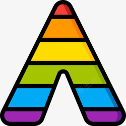 allyAllylgbt6线性颜色图标高清图片