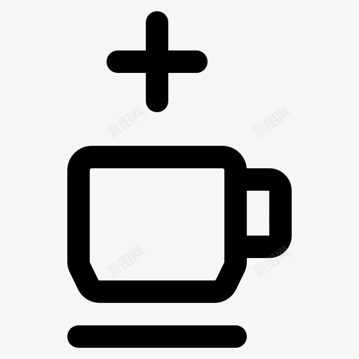 咖啡加咖啡咖啡因图标svg_新图网 https://ixintu.com 咖啡 咖啡因 杯子