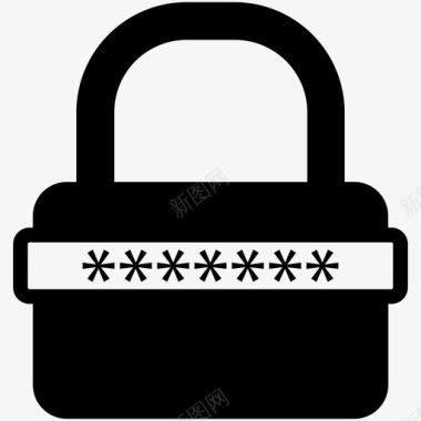 密码安全保护商业金融图标图标
