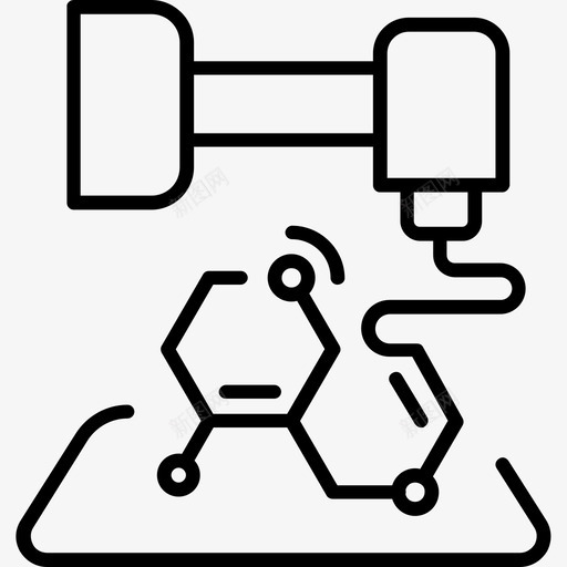 生物材料3d打印医学图标svg_新图网 https://ixintu.com 3d 医学 打印 生物材料