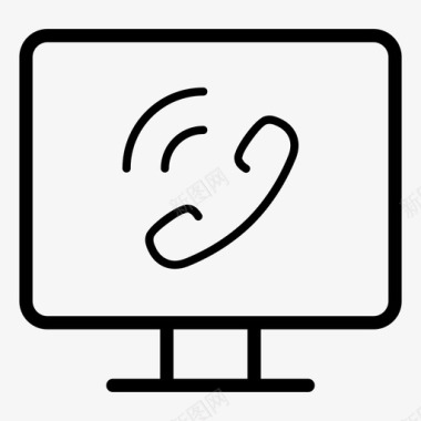 视频通话桌面电脑视频通话图标图标