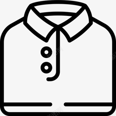 衬衫时装和服装3直线型图标图标