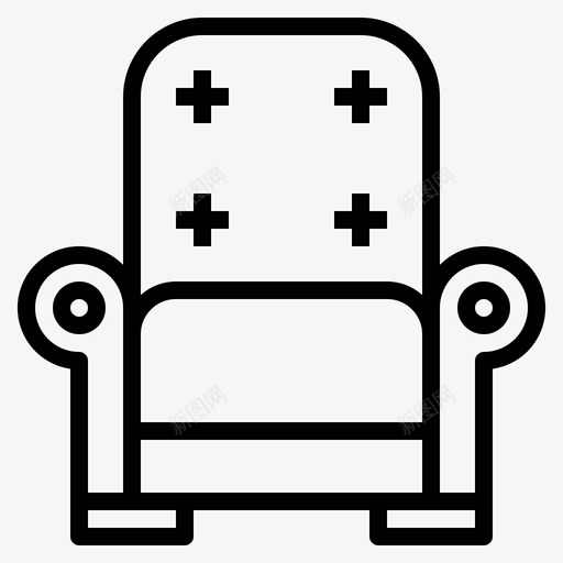沙发设备家图标svg_新图网 https://ixintu.com 家庭设备 房间 概述 沙发 现代 生活方式 设备