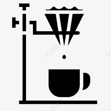 滴灌咖啡咖啡馆咖啡机图标图标