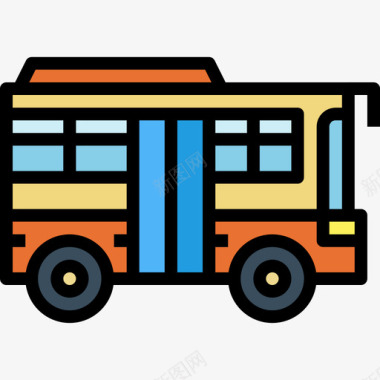 公交交通153线颜色图标图标