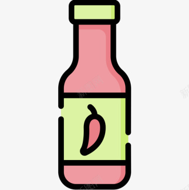 酱汁野餐56原色图标图标