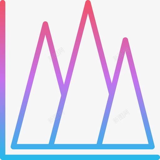 金字塔图表和图表5梯度图标svg_新图网 https://ixintu.com 图表 梯度 金字塔