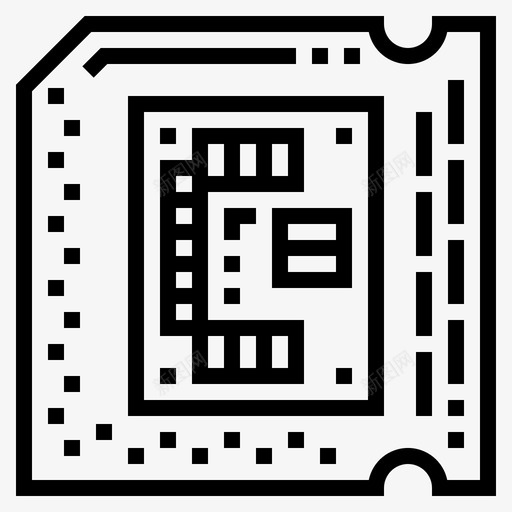 处理器计算机设备1线性图标svg_新图网 https://ixintu.com 处理器 线性 计算机 设备