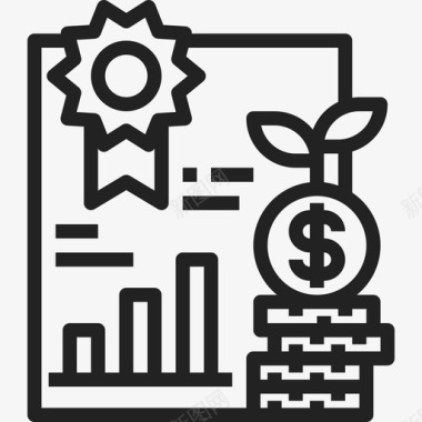 分析商业动机10线性图标图标