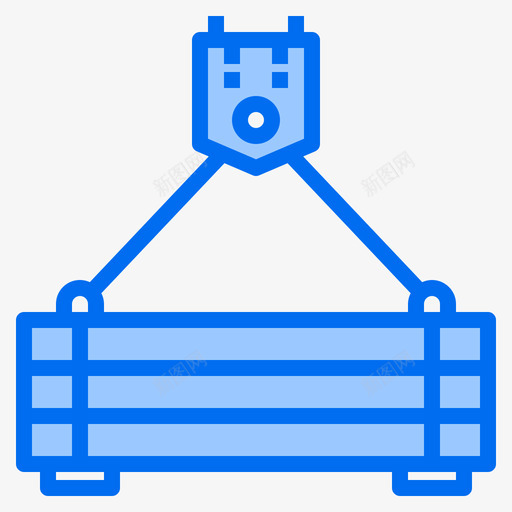 起重机120结构蓝色图标svg_新图网 https://ixintu.com 结构 蓝色 起重机