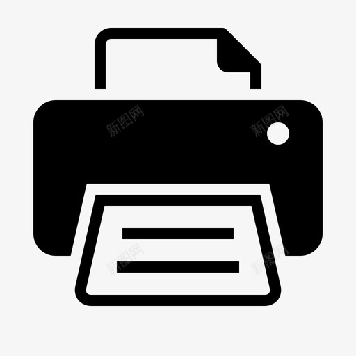 打印机传真纸张图标svg_新图网 https://ixintu.com 传真 打印 打印机 纸张
