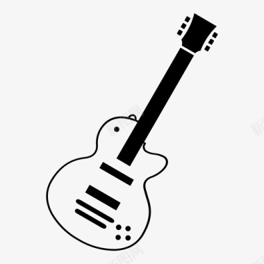 电声吉他乐器图标图标