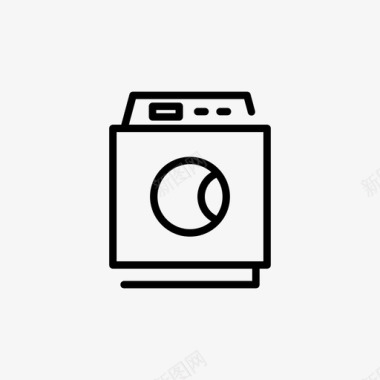 洗衣机洗衣房19直列式图标图标