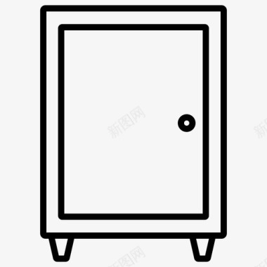 储物柜家具装饰1轮廓图标图标