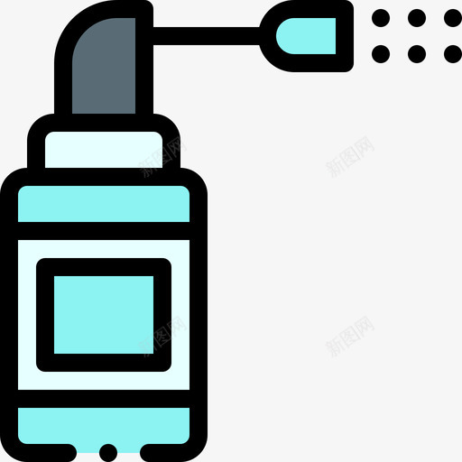 喷雾药物23线性颜色图标svg_新图网 https://ixintu.com 喷雾 线性 药物 颜色