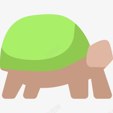 海龟野生动物5扁平图标图标