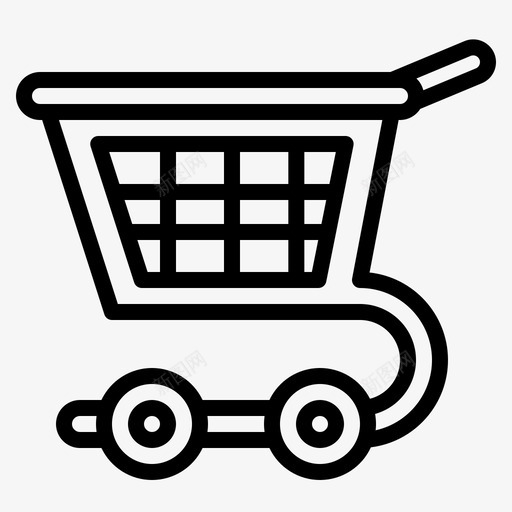 购物车超市65轮廓图标svg_新图网 https://ixintu.com 购物车 超市 轮廓