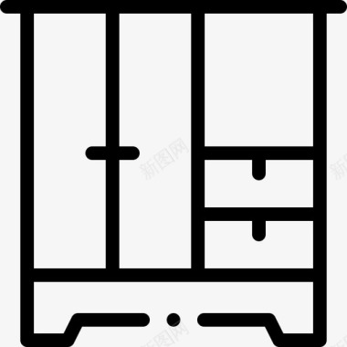 衣柜家居用品23直线型图标图标