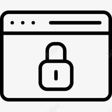 网页保护浏览器锁图标图标