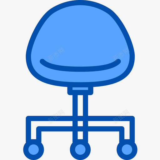 办公椅家装29蓝色图标svg_新图网 https://ixintu.com 办公椅 家装29 蓝色