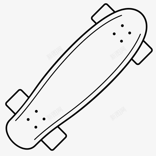 便士滑板滑板和长板类型图标svg_新图网 https://ixintu.com 便士滑板 滑板和长板类型
