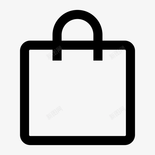 购物袋购物车商品图标svg_新图网 https://ixintu.com 商品 图标 基本 购物 购物袋 购物车