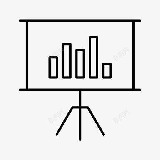 演示文稿板会议图标svg_新图网 https://ixintu.com 会议 大纲图标 板 演示文稿 白板