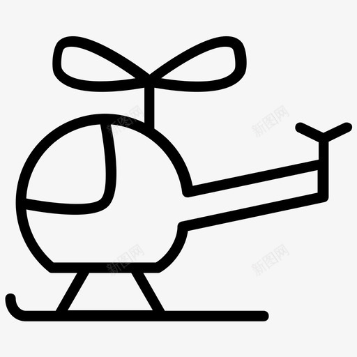 直升机航空运输飞机图标svg_新图网 https://ixintu.com 农田景观 直升机 航空运输 飞机