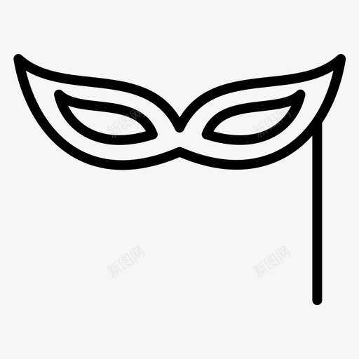 万圣节眼罩派对图标svg_新图网 https://ixintu.com 万圣节 派对 派对面具 生日图标常规系列362 眼罩
