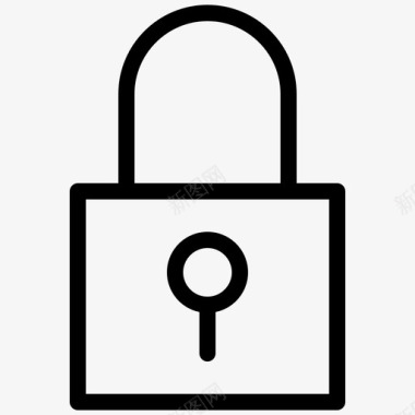 锁定安全编程应用程序网站常规行集151图标图标