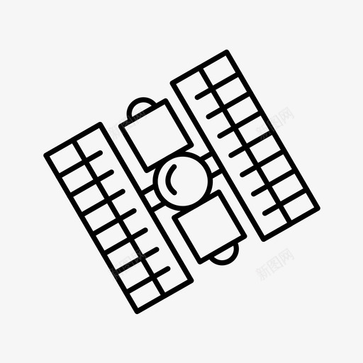 卫星太空技术图标svg_新图网 https://ixintu.com 卫星 图标 太空 技术 轮廓