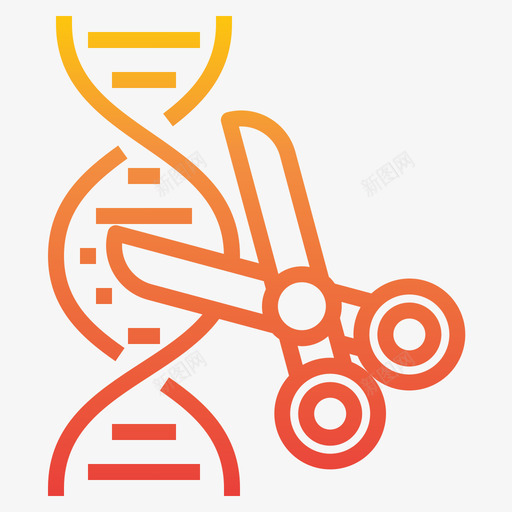 Dna化学40梯度图标svg_新图网 https://ixintu.com Dna 化学 梯度