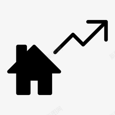 住房增长住房利润图标图标
