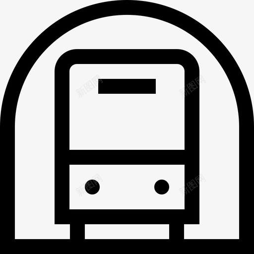 地铁公共交通17直线图标svg_新图网 https://ixintu.com 公共交通17 地铁 直线