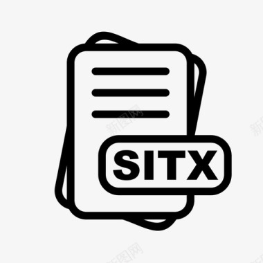 sitx文件扩展名文件格式文件类型集合图标包图标