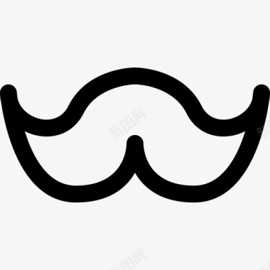 胡子脸上的头发男人图标图标