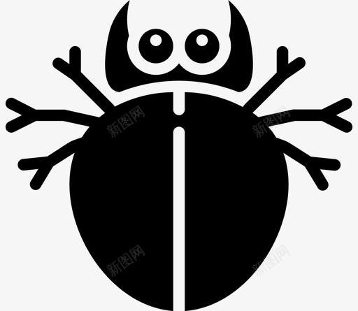 甲虫虫虫2填充图标svg_新图网 https://ixintu.com 填充 甲虫 虫虫